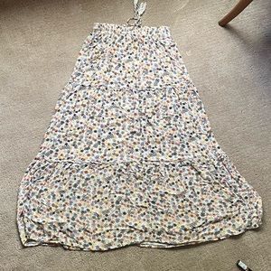 Floral maxi skirt